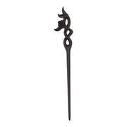 Dark Sandalwood, Wood Hair Pin, Clip, Hair Sticks - Elegant Flower